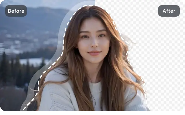 Get studio-quality portraits instantly with MagicBG’s AI. Effortlessly remove or replace backgrounds for flawless, professional results.